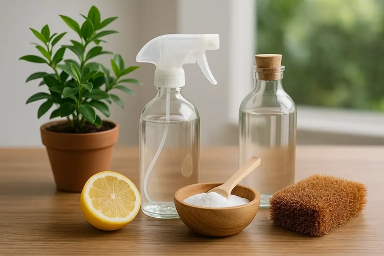 green cleaning products on display (1)