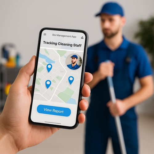 site management apps and tracing for cleaners