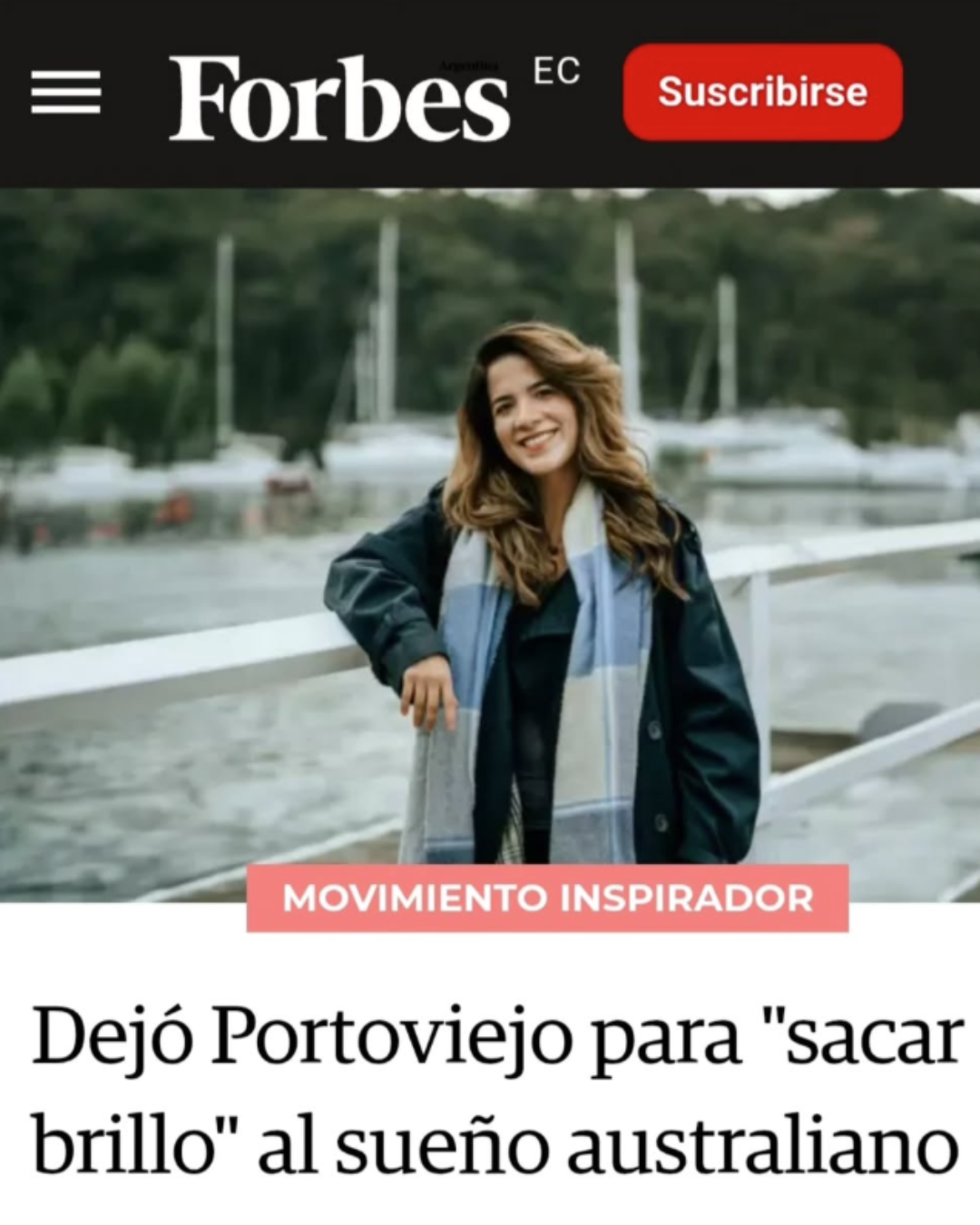 Gaby in Forbes Ecuador!